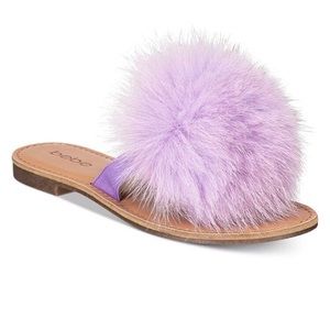 Bebe Katerina pomp pom flats